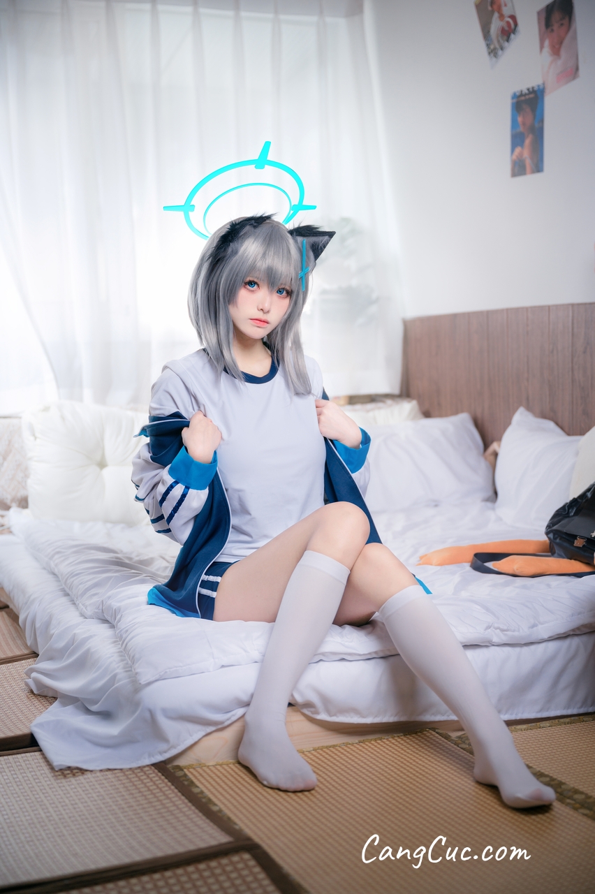 Coser@九柒喵 - 体操服白子